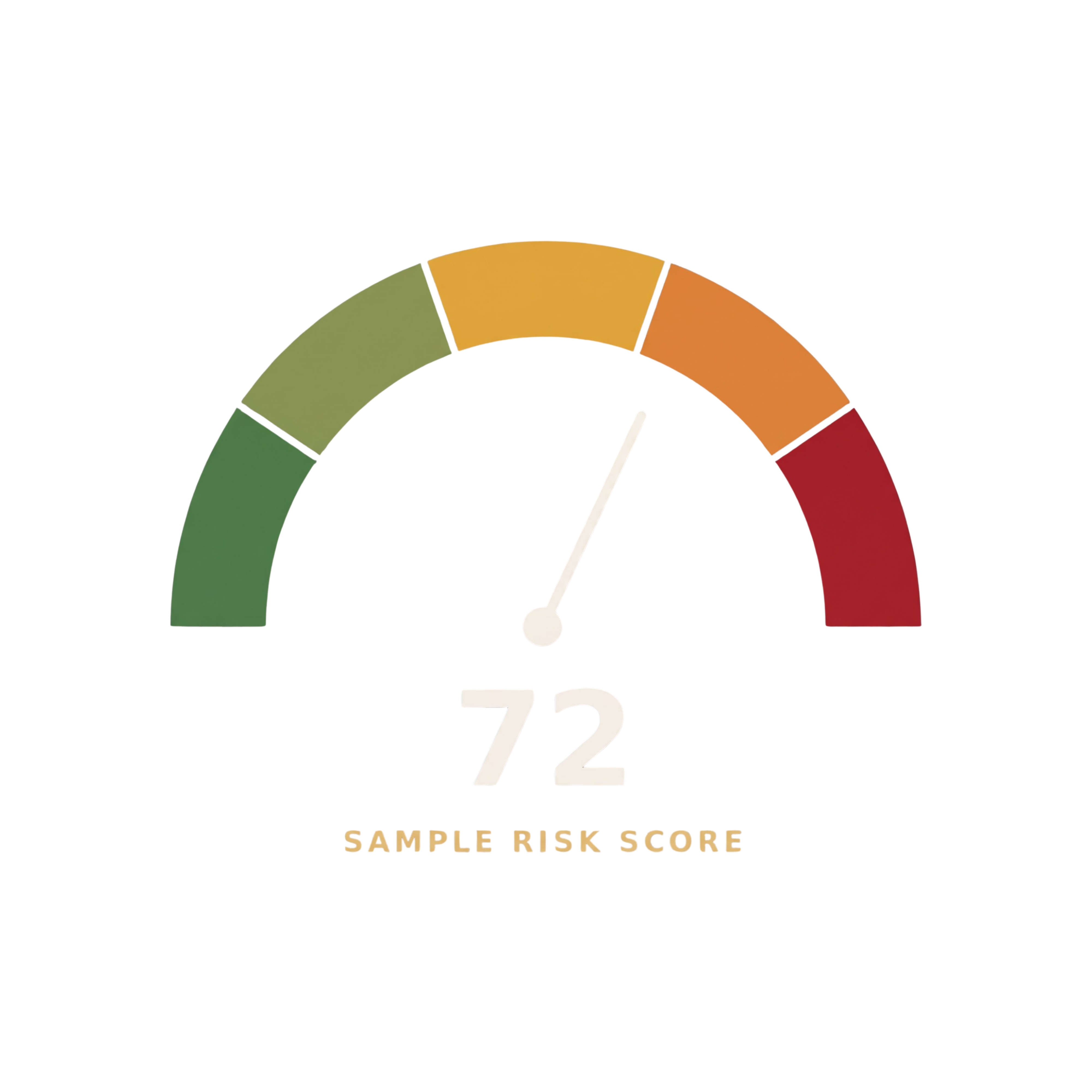 Sample Risk Score gauge